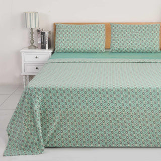 Juego de Sábanas Estampado Polar Térmico Chantilly 1.5 Plazas verde