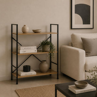 Estanteria Fierro/Mad 3 Repisas 58,6X23,5X80Cm Lg