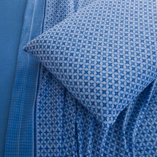 Juego de Sábanas Estampado Polar Térmico Chantilly King Celeste