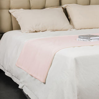 Manta Coral Fleece Ultra Suave Chantilly 125x150 cm Rosado