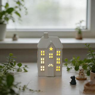 Casa Ceramica Led 11X8,1X18,1Cm