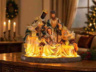 Sagrada Familia y Reyes Magos 24 cm