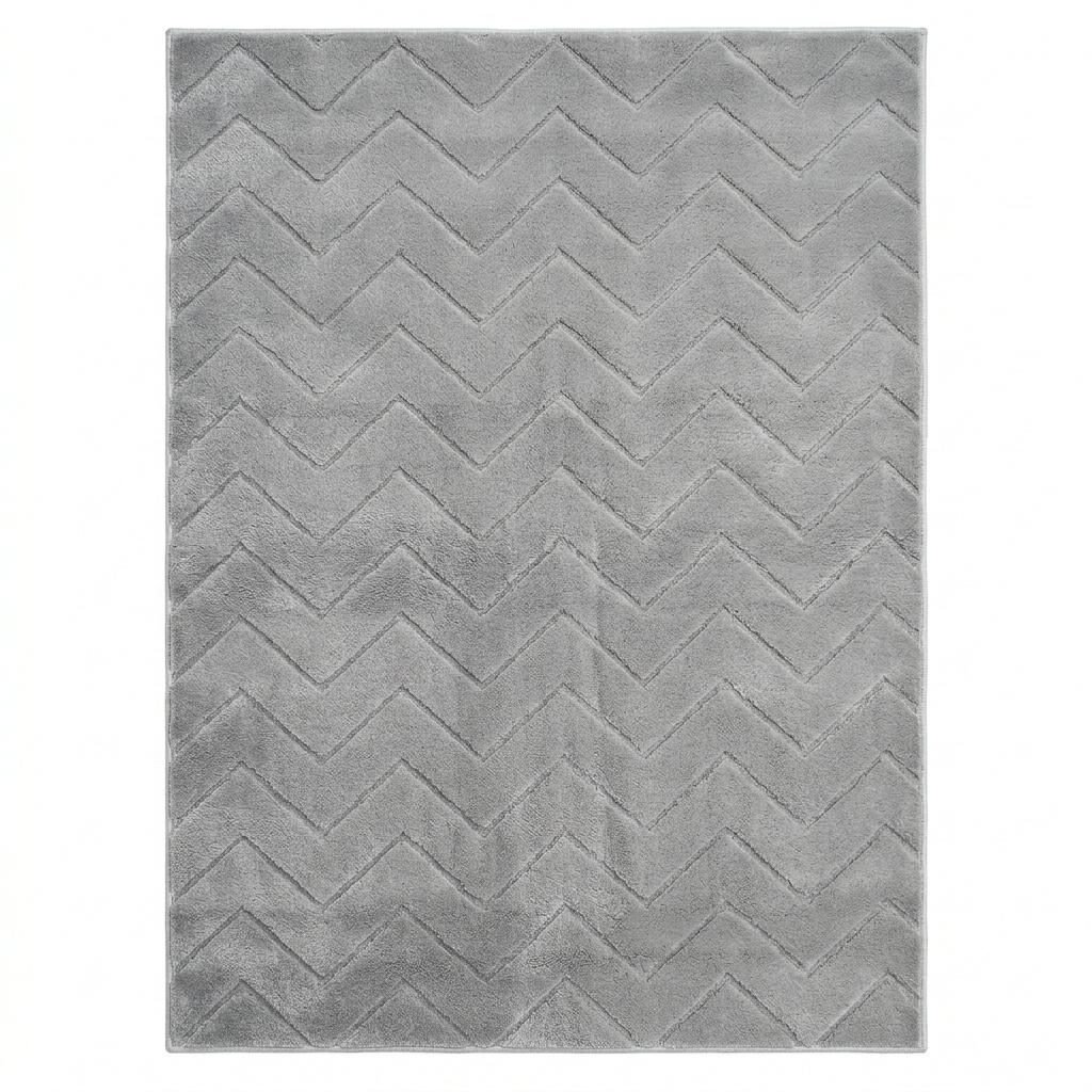 ALFOMBRA 200X290 ZIG-ZAG Gris