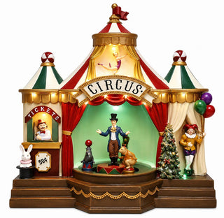 Circo Navidad C/Luz 25,5X14,5X26,5Cm