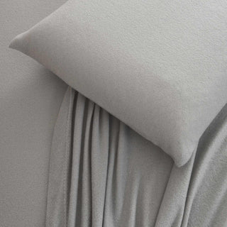 Juego de Sábanas Polar Térmico Chantilly 2 Plazas Gris Plata