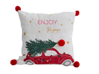 Funda Cojín Auto y Árbol Velvet 45x45 cm