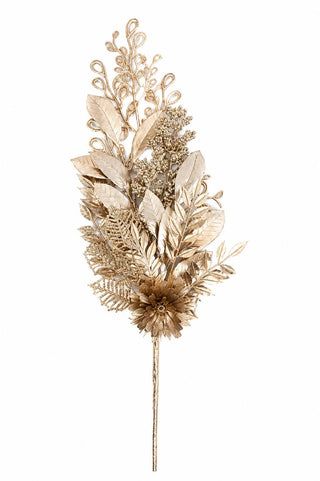 Rama Decorativa Hojas Doradas 50 cm