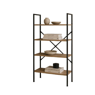 Estanteria Fierro/Mad 4 Repisas 58,6X23,5X112Cm