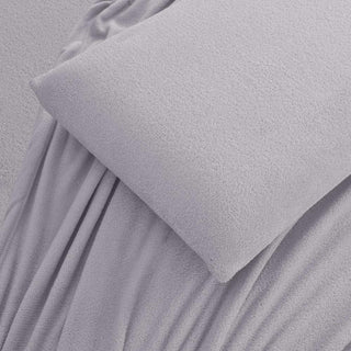 Juego de Sábanas Coral Fleece Ultra Suave Chantilly 2 Plazas Lila