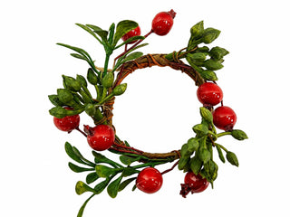 Porta Servilleta Navideño Follaje y Bayas 4 cm