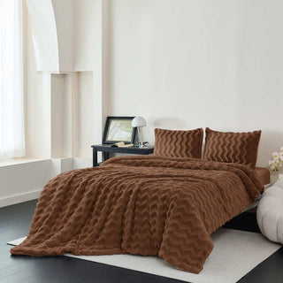 Plumón Sherpa Extra Cálido Chantilly 2 Plazas Café