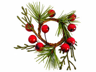 Porta Servilleta Navideño Pino y Bayas 4 cm