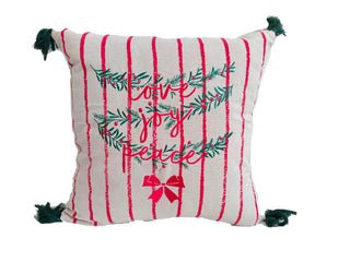 Funda Cojín Love Peace Pom Pom 45x45 cm