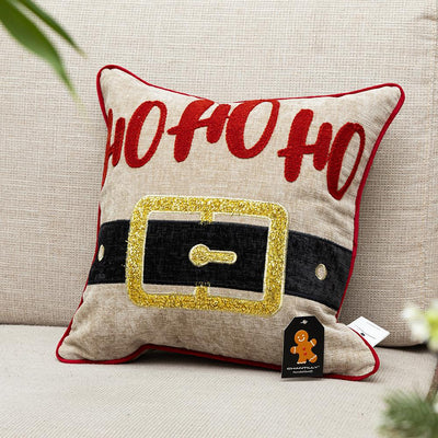 Funda Cojin Bord Ho Ho Ho Hebilla #2 40X40Cm