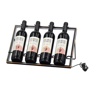 Cava para Vinos con Luz LED USB de Fierro 28 cm