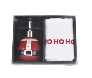Set Toalla Y Dispensador Ho Ho Ho Navidad