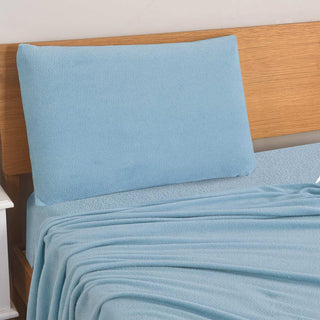 Juego de Sábanas Coral Fleece Ultra Suave Chantilly 2 Plazas Turquesa