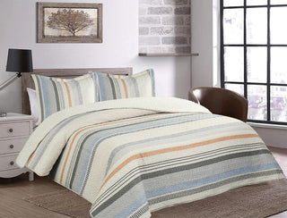 Quilt Ultrasonic Sherpa Lineas 2 plazas