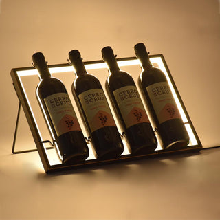 Cava para Vinos con Luz LED USB de Fierro 28 cm