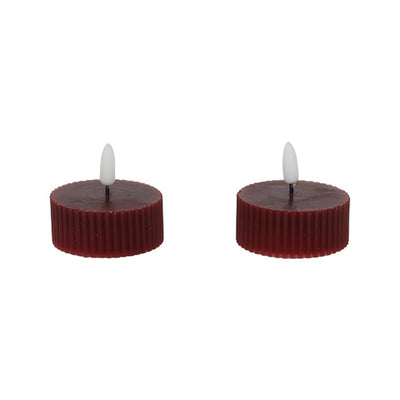 Set 2 Velas Cera Led #1 17X8X5,8Cm 055