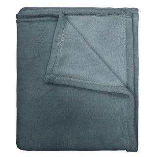 Manta Coral Fleece Ultra Suave Chantilly 125x150 cm Gris Oscuro