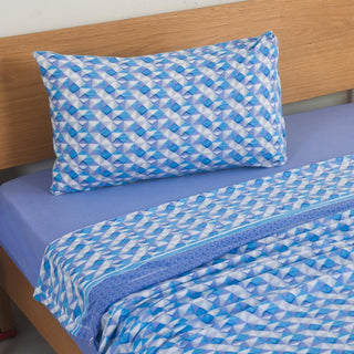 Sábanas Polar Estampada Geo King Multicolor