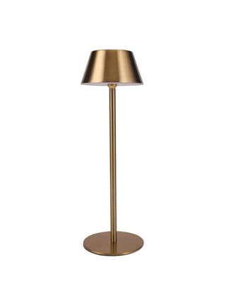 Lámpara de Mesa USB Recargable Dorada Moderna 31 cm
