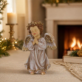 Ángel Navideño Rezando 20 cm Decorativo