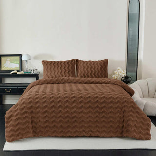 Plumón Sherpa Extra Cálido Chantilly King Café