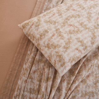 Juego de Sábanas Estampado Polar Térmico Chantilly King Beige