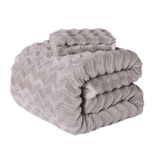 Plumón Sherpa Extra Cálido Chantilly 1.5 Plazas Gris Plata
