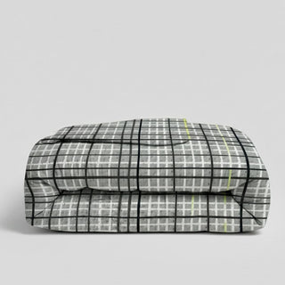 Quilt estampado Líneas Gris 2 plazas Gris