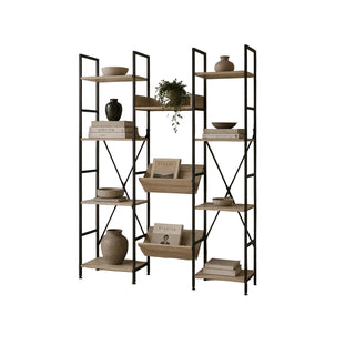 Ropero Industrial con Repisas y Percheros 59,5x39,7x174,6 cm