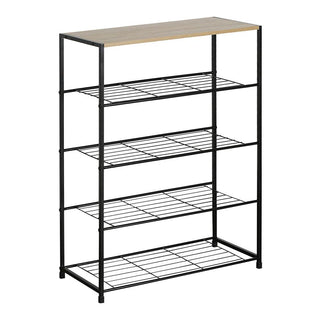 Arrimo Organizador 5 Niveles Madera y Metal 63x30x83 cm