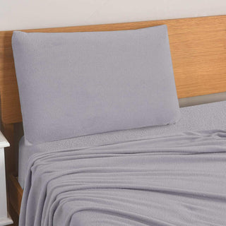 Juego de Sábanas Coral Fleece Ultra Suave Chantilly 2 Plazas Lila