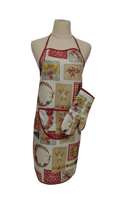 Set Delantal Y Guante Patch Campana