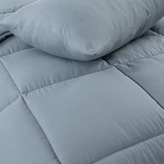 Plumón King Reversible Azul | Microfibra Hipoalergénica Chantilly
