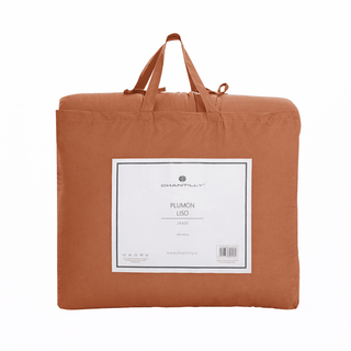 Plumón 1.5 Plazas Reversible Terracota | Microfibra Hipoalergénica Chantilly