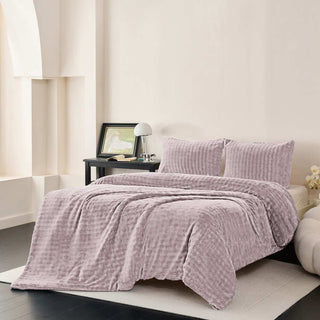 Plumón Sherpa Extra Cálido Chantilly 2 Plazas Lavanda