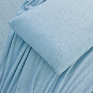 Juego de Sábanas Coral Fleece Ultra Suave Chantilly 2 Plazas Turquesa