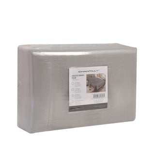 Juego de Sábanas Polar Térmico Chantilly King Gris Plata