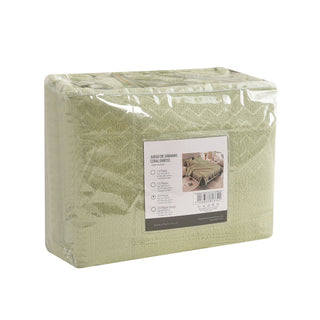 Juego de Sábanas Coral Fleece Ultra Suave Chantilly 2 Plazas verde