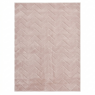 ALFOMBRA 160X230 ZIG-ZAG Rosa