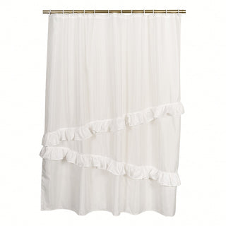 Cortina De Baño Brick 180x200 cm - Blanco