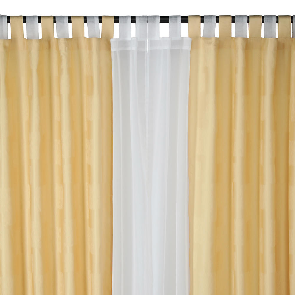 Cortina Jacquard 10 Pcs Capital 145X220 - Beige