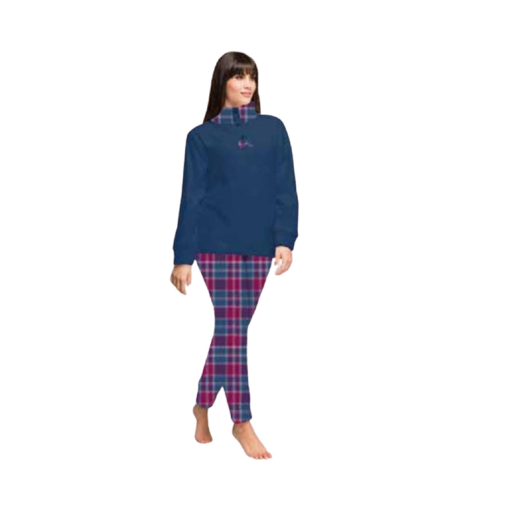 Pijama Fleece Cuadrille XL Azul